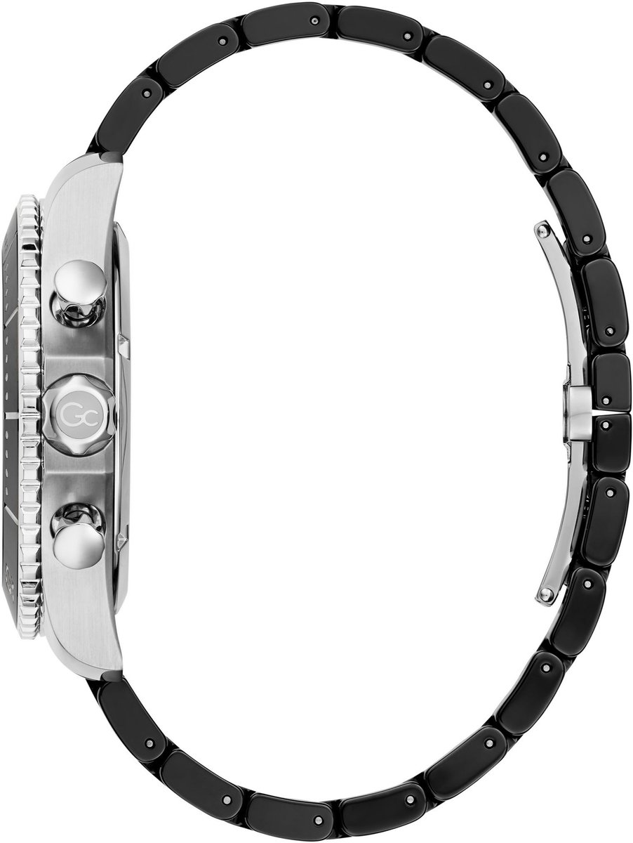 Gc Gc Speedracer Chronograph Watch Zwart Case: 100% Stainless Steel | Armband: 100% Ceramic 44 Z51004G2MF, Z51005G9MF