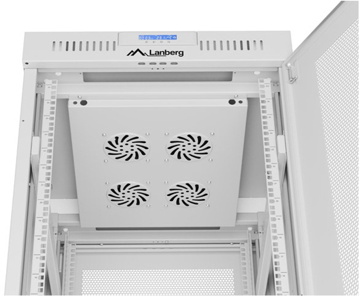 Lanberg FF01-6827-23SL rack 27U Vloer gemonteerd rek Grijs