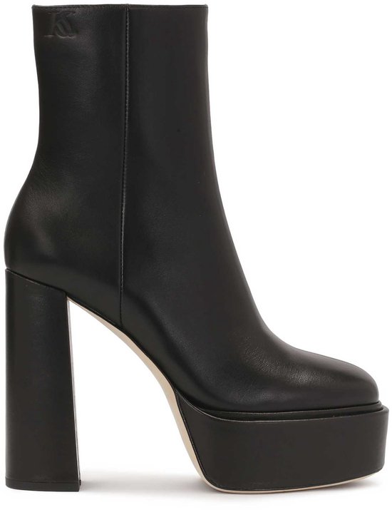 Black heeled and platform boots