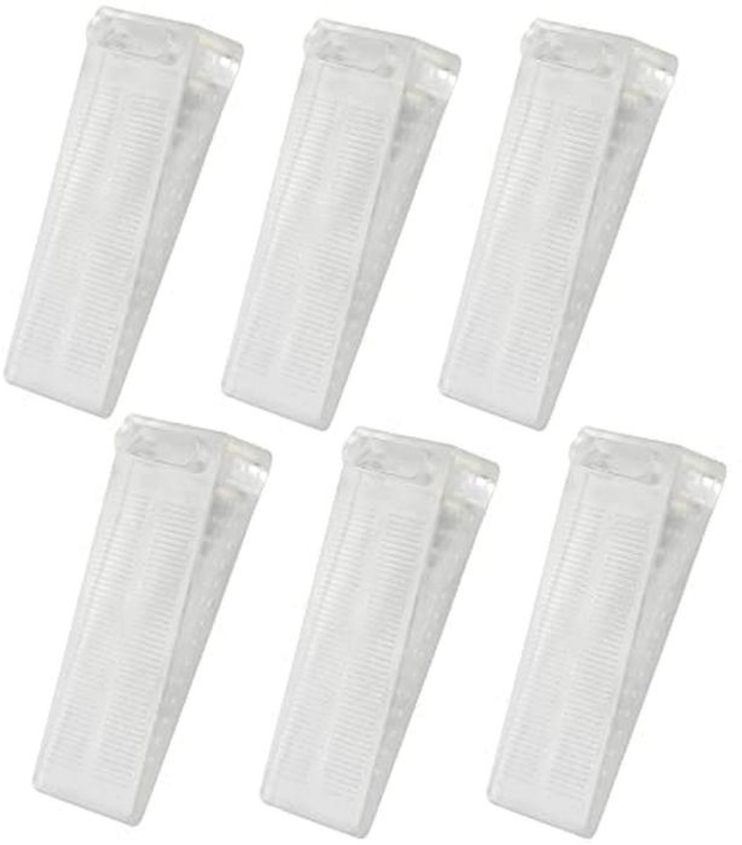 Rubberen Deurpunt Stopper - Antislip Deurwiggen Set van 6 voor Hardvloeren