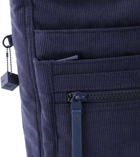Hedgren ORVA – Sac bandoulière avec protection RFID – Déperlant – Léger – Velours Peacoat Blue
