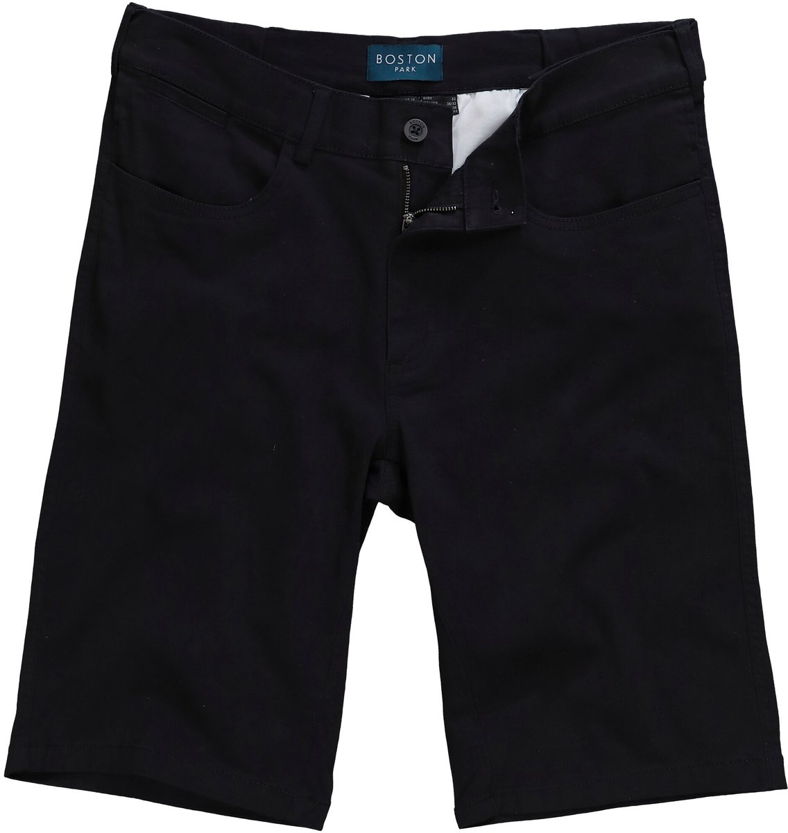 Boston Park - Heren - Bermuda van twill traveller-band regular fit - Donkermarine - Maat 66