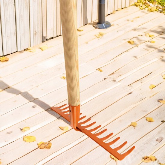Metalen Tuinhark 35cm 14 Tanden - Zonder Steel van Merkloos	 — afbeelding 5