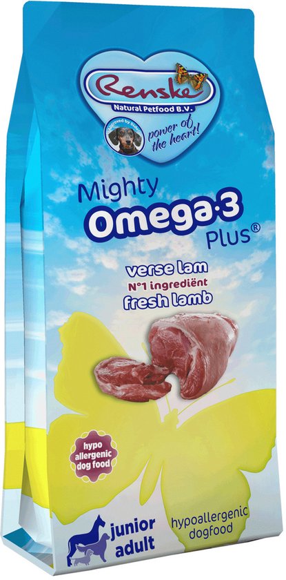Renske Mighty Omega Plus Koud Geperst - Hondenvoer - Lam 6.5 kg