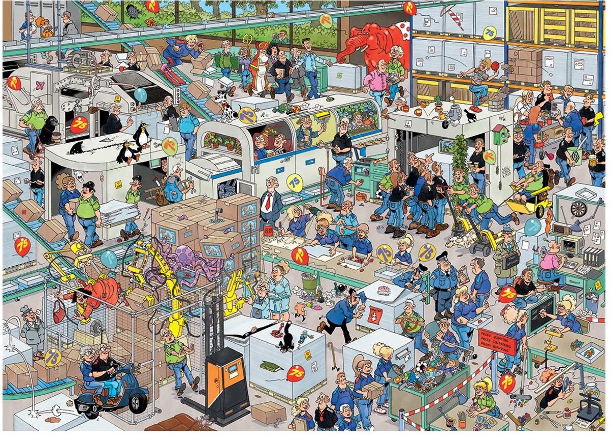 Jan van Haasteren - De Nederlandse Spellenfabriek - 1000 stukjes puzzel -Legpuzzel volwassenen - Vanaf 12 jaar — afbeelding 3