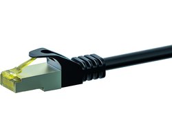 Danicom Cat7 S/FTP (PIMF) patchkabel - 1 meter zwart - netwerkkabel - internetkabel - UTP kabel - RJ45 - 10000 mbit/s