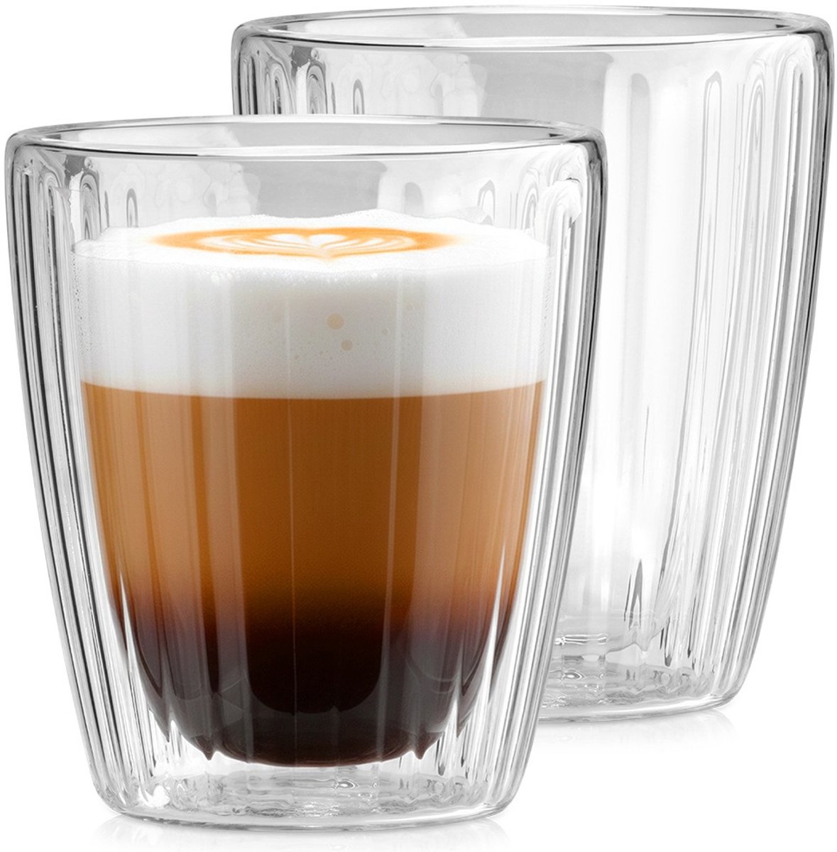 Thermische Glazen met Dubbele Wand voor Koffie en Thee 230 ml 2 stuks - Koffieglazen - Theeglazen - Glazen - Dubbelwandig