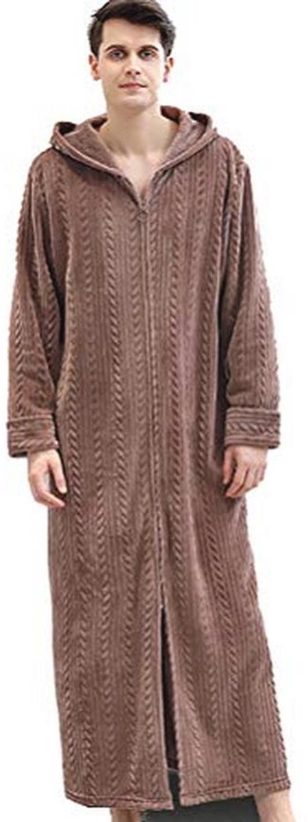 Oversized Flanellen Badjas Unisex voor Sauna en Reizen - Knuffelzacht en Comfortabel
