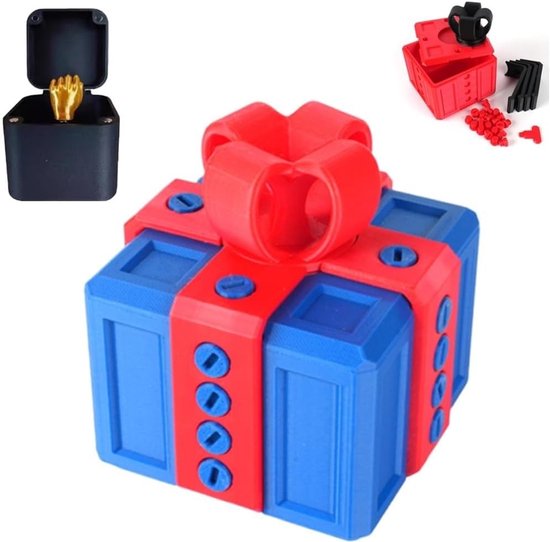 Verrassingsgeschenkdoos voor de feestdagen - Vervelende grappendoos - Perfect voor kerst- en Halloweencadeaus - Leuke geschenkdoos - Type H