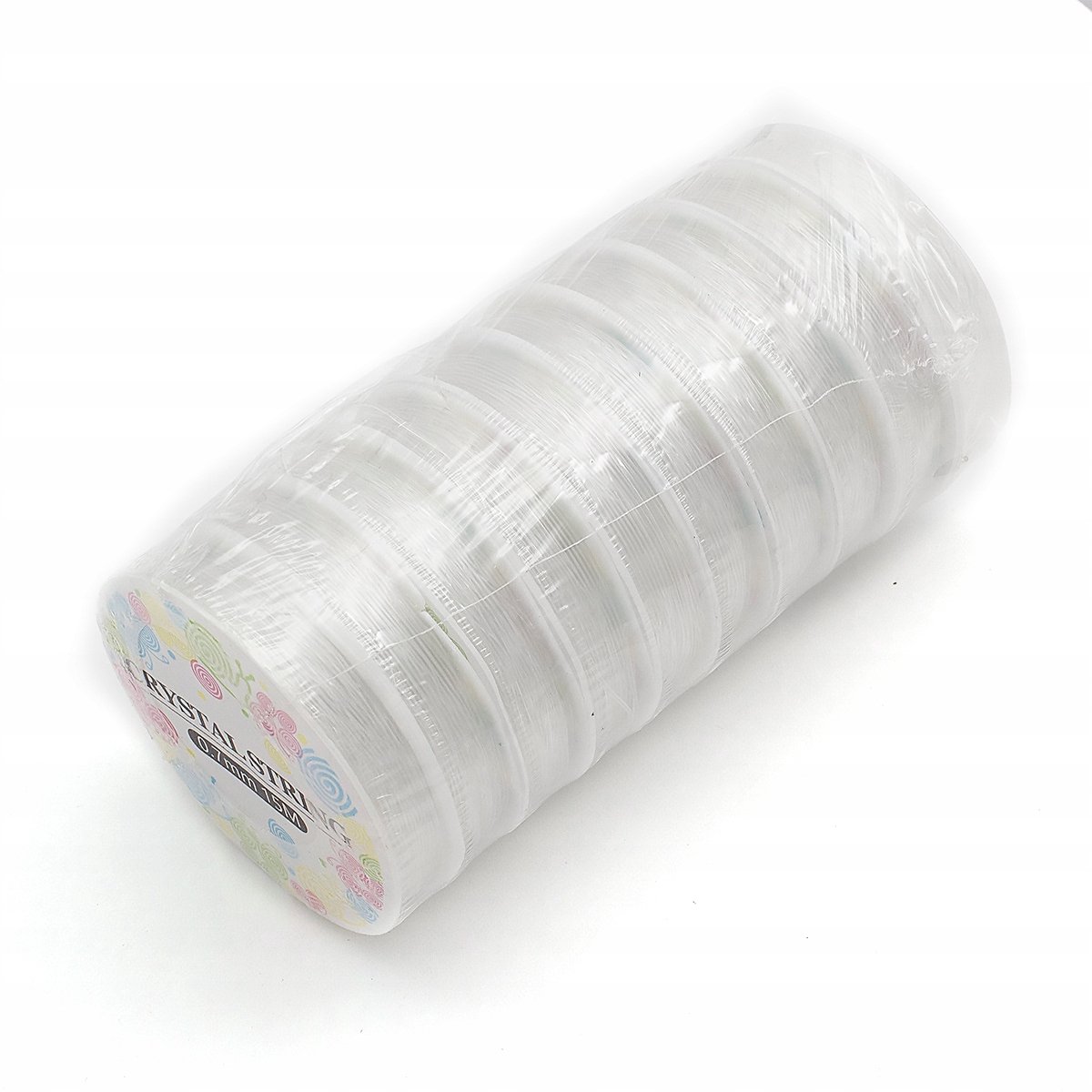 Elastisch Siliconen Garen voor Sieraden, 0.7mm, 10x15m