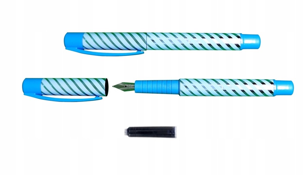 Cresco College 11 Pastel Vulpen Blauw - Iridium Penpunt