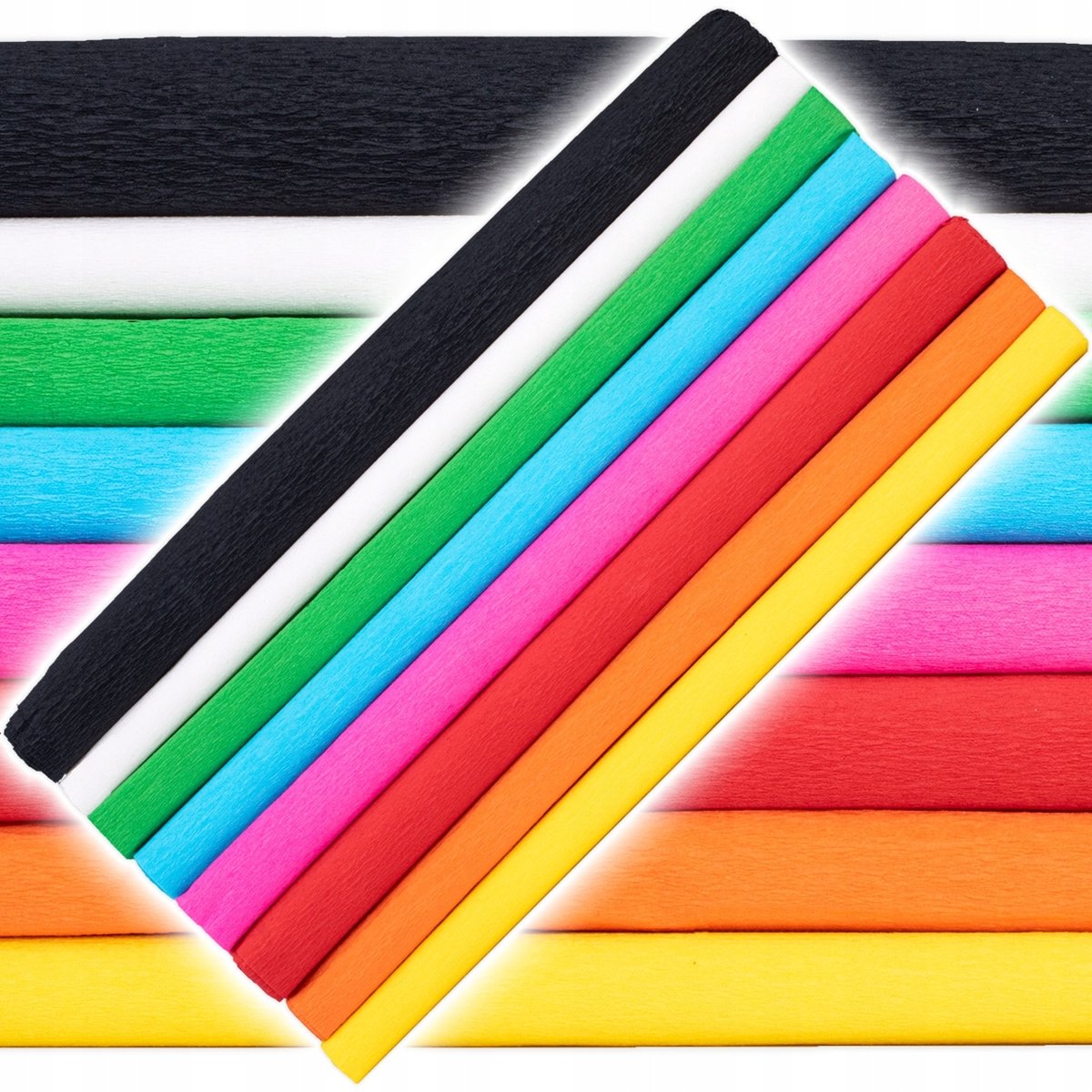Happy Colour Gekreukeld Kreukelpapier Mix 8 Rol 25x200cm