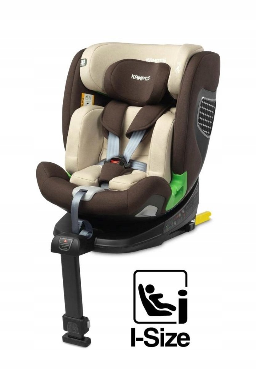 Caretero Kamptos i-Size Autostoel Beige (40-150cm) - Draaibaar