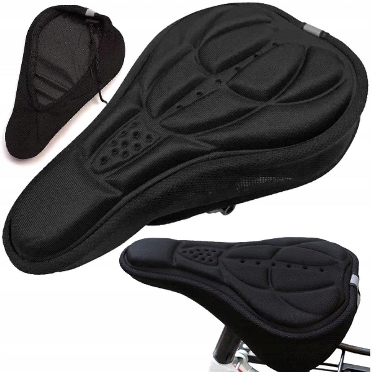 Comfortabele gelfietszadelhoes 3D - Universeel en reflecterend