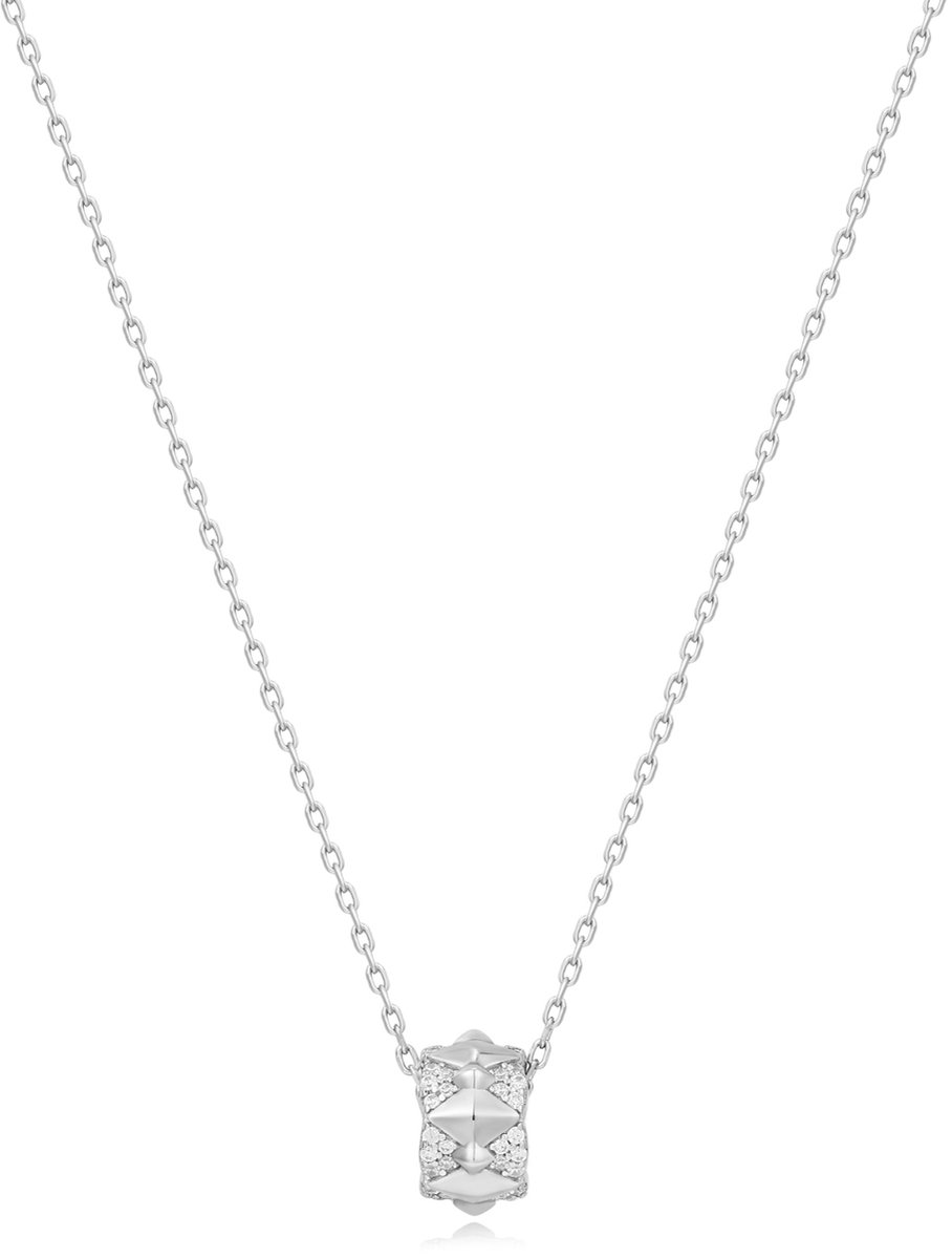 Ania Haie AH N053-02H Polished Punk Dames Ketting - Collier - Sieraad - Schakelketting - Zilver - 925 Zilver - Anker - 6 mm breed - 53 cm lang