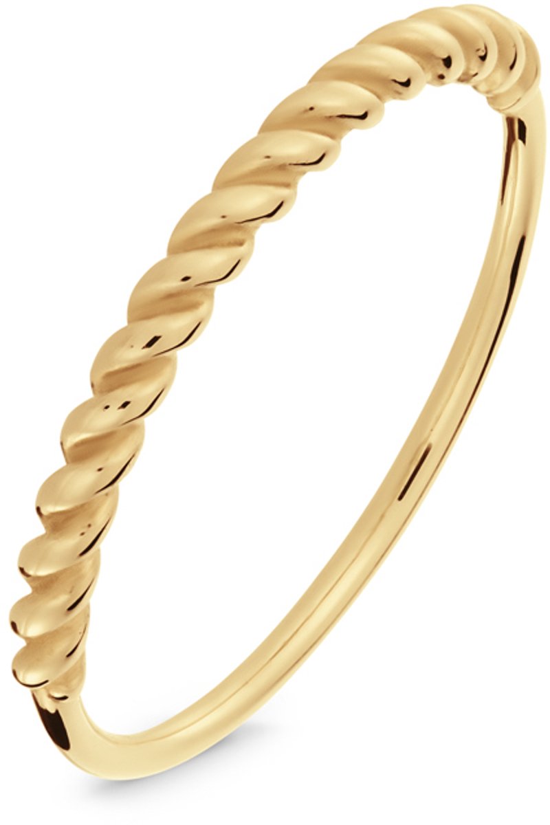 Glow 214.203356 Dames Ring - Minimalistische ring - Sieraad - 14 Karaat Goud - 2 mm breed