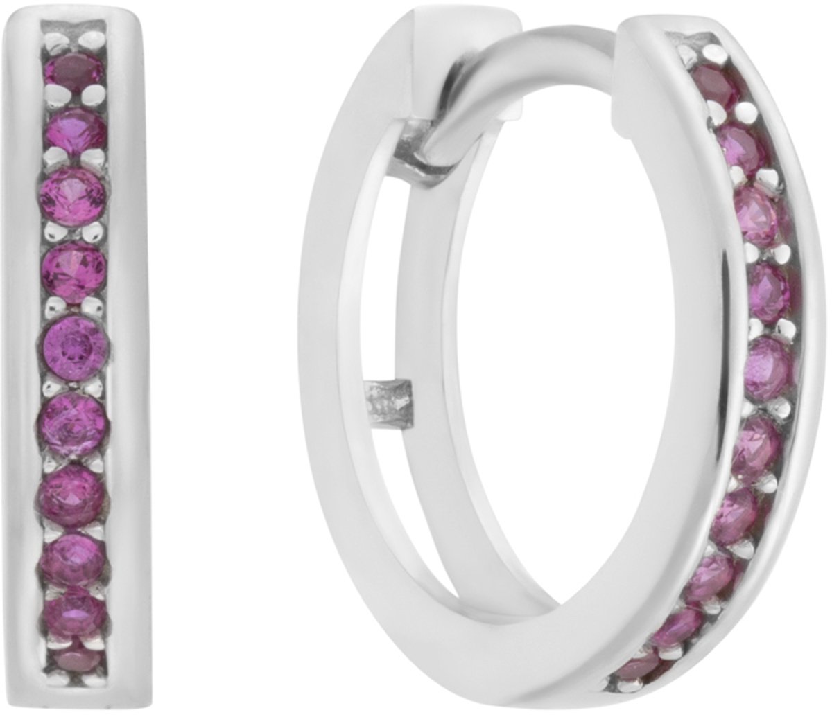 Glow 107.3105.00 Kinder Oorbellen - Oorringen - Sieraad - Voor Kinderen - Zilver - 925 Zilver - 12 mm lang