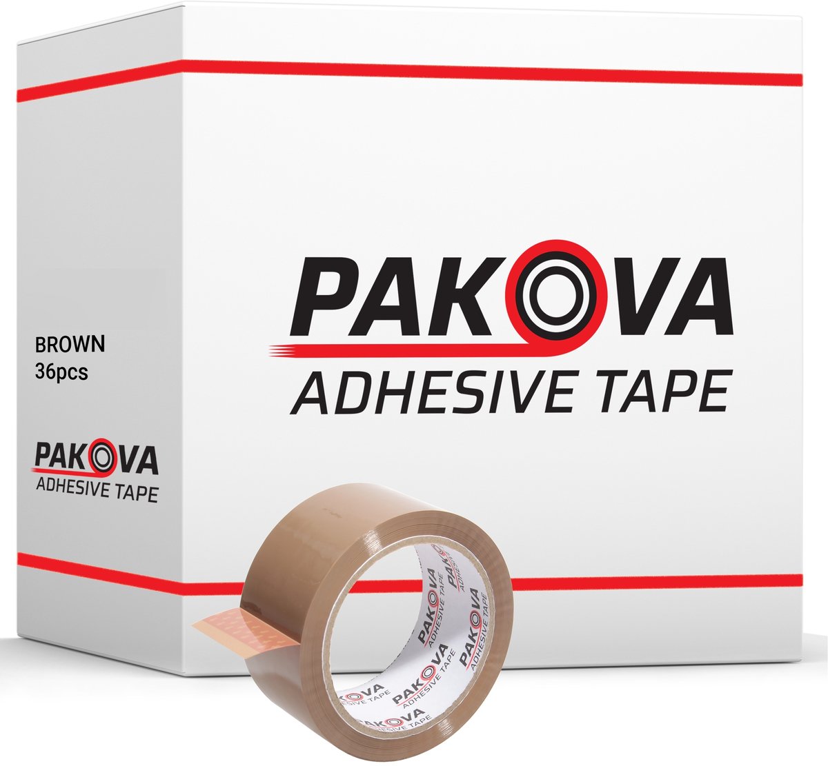Bruine Pakkingstape 48mm x 60m - 36 rollen - Sterk Acryl Kleefkracht