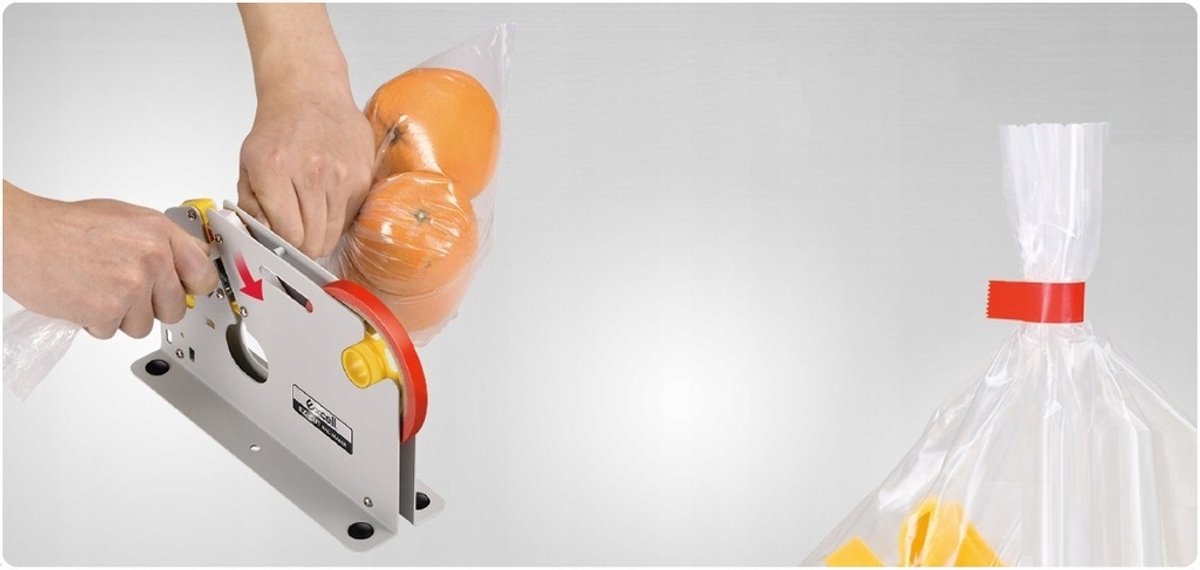 Merkloze Witte Sluitband voor Zakken - 12mm, 1 Stuk