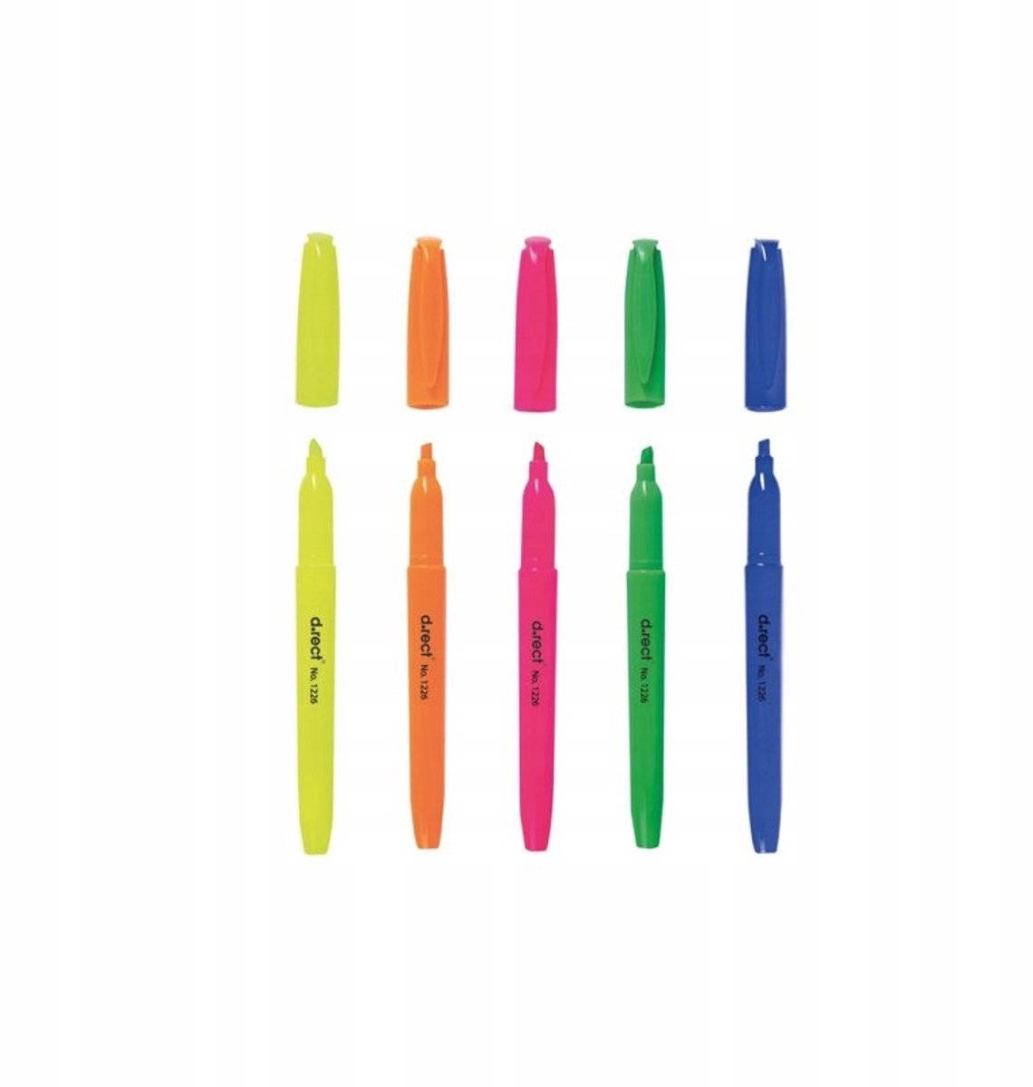 D.Rect Neon Gele Stift Marker, 1-5mm Punt, 1 Stuk