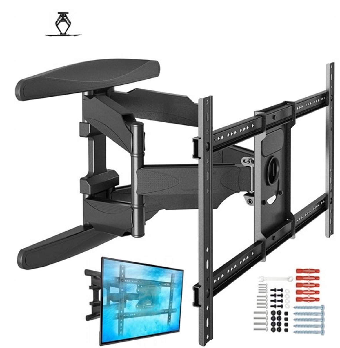 Draaibare TV-muurbeugel voor TCL 65C815 - 45 kg - 70 inch