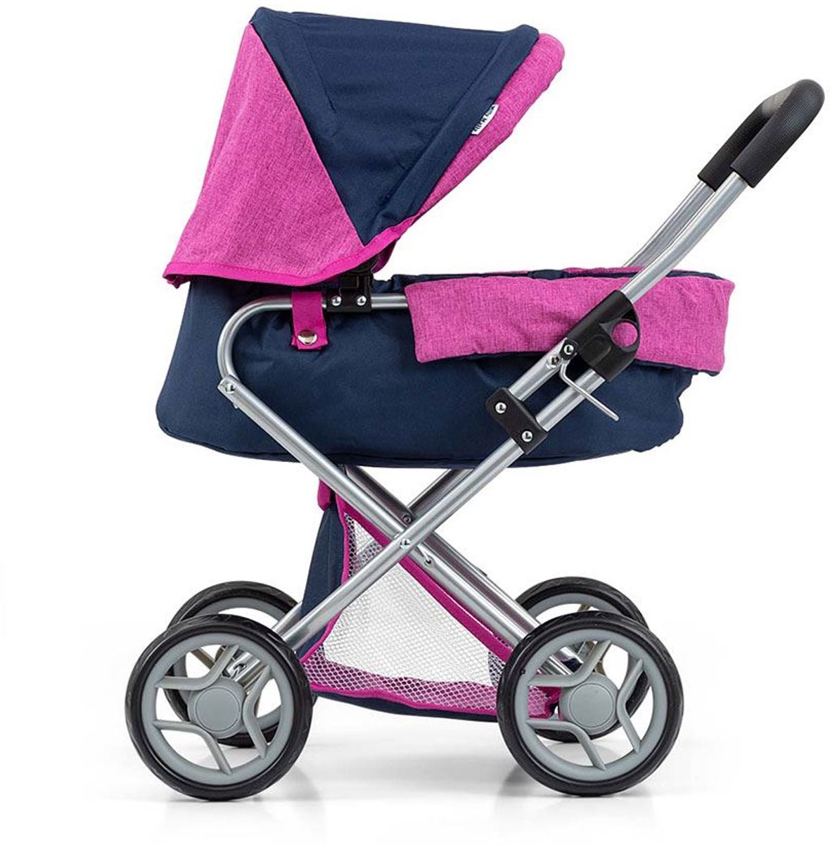 Milly Mally Alice poppenwagen met reiswieg grijs - Poppenkoets