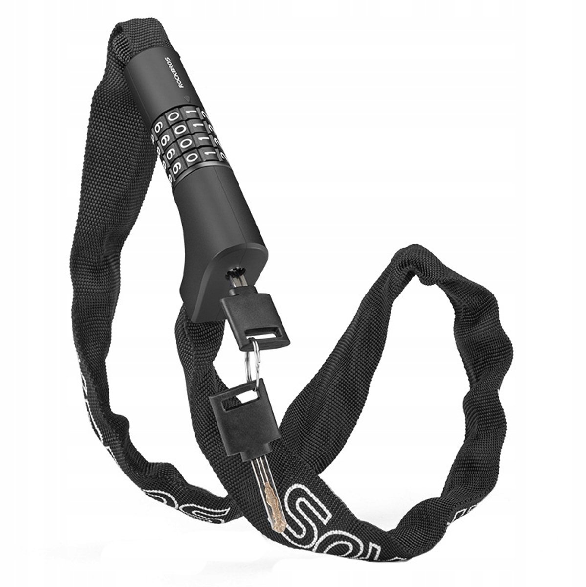 Rockbros Fietsketting 0,95m - Zwart - Code & Sleutel