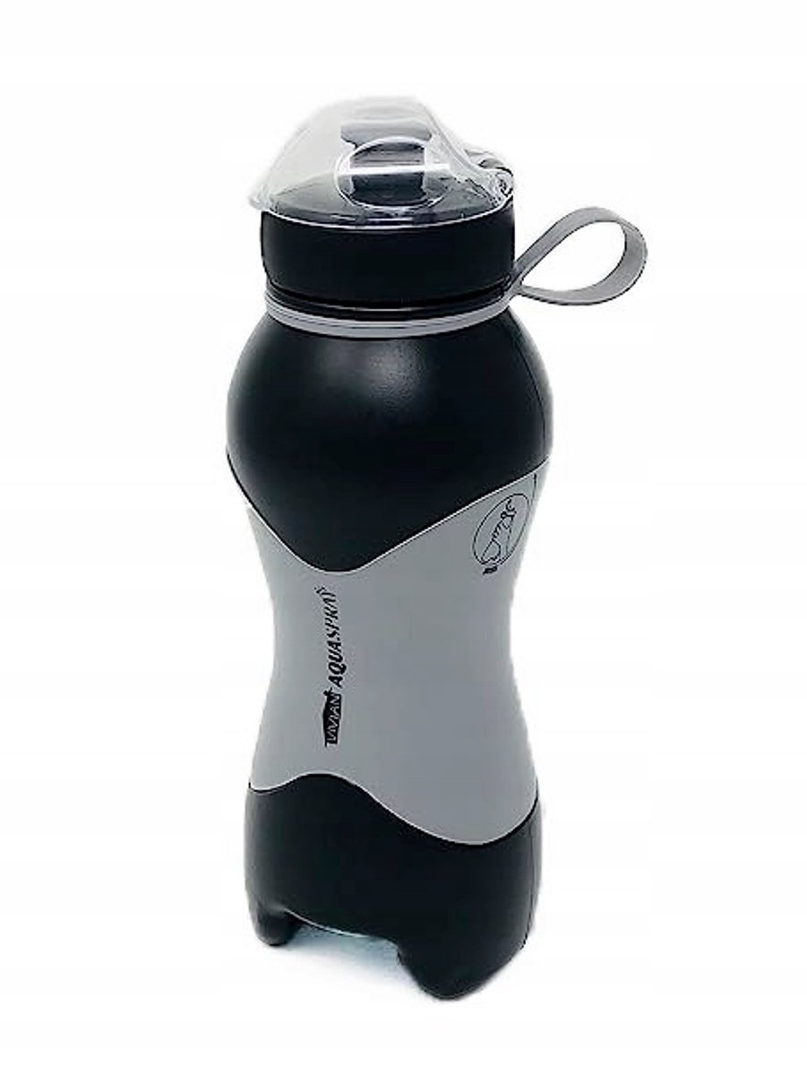 Merkloze Sportfles met Sprayfunctie - 600ml - Zwart