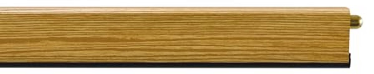 Automatische tochtstrip voor deuren - Zelfnivellerend, op maat te snijden, 82 cm, eiken en aluminium
