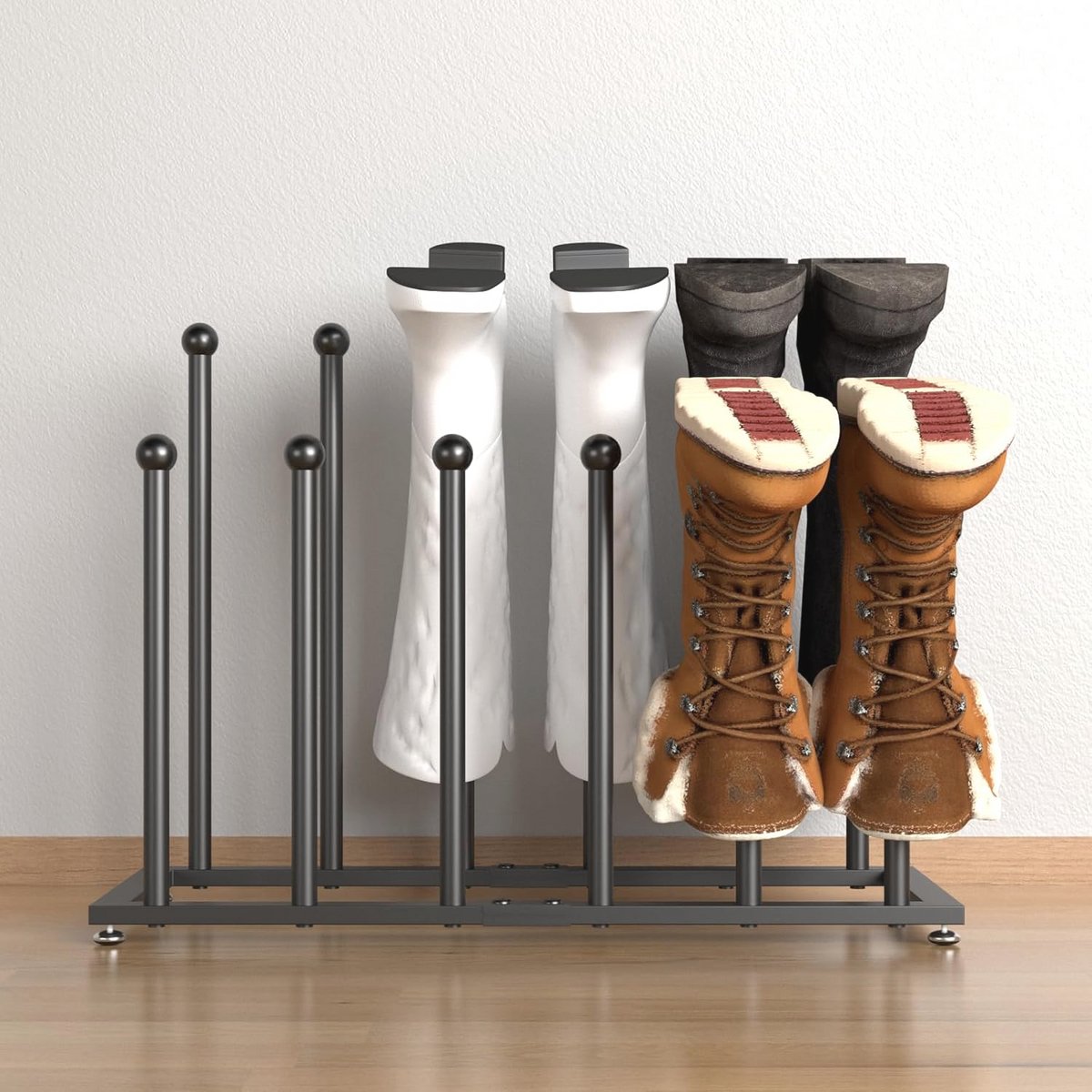 Boot Rack Schoen Organizer - RVS Organizer voor Hoge Laarzen en Regenlaarzen
