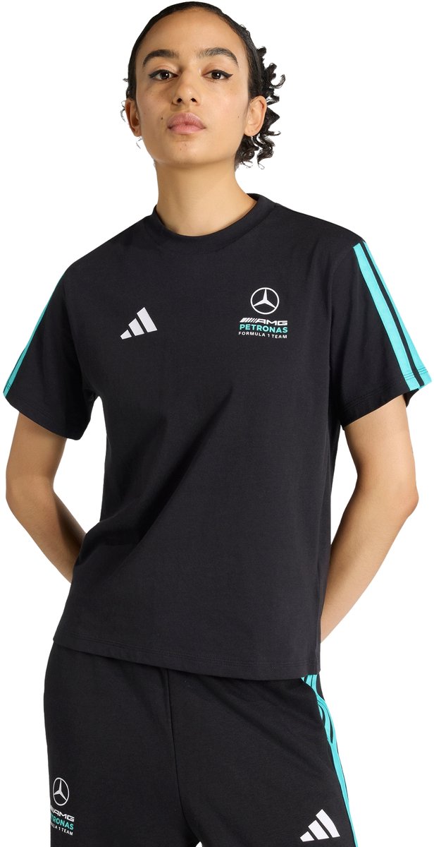 Adidas Performance Mercedes Amg Petronas Formula 1 Team Dna T-Shirt Dames Zwart