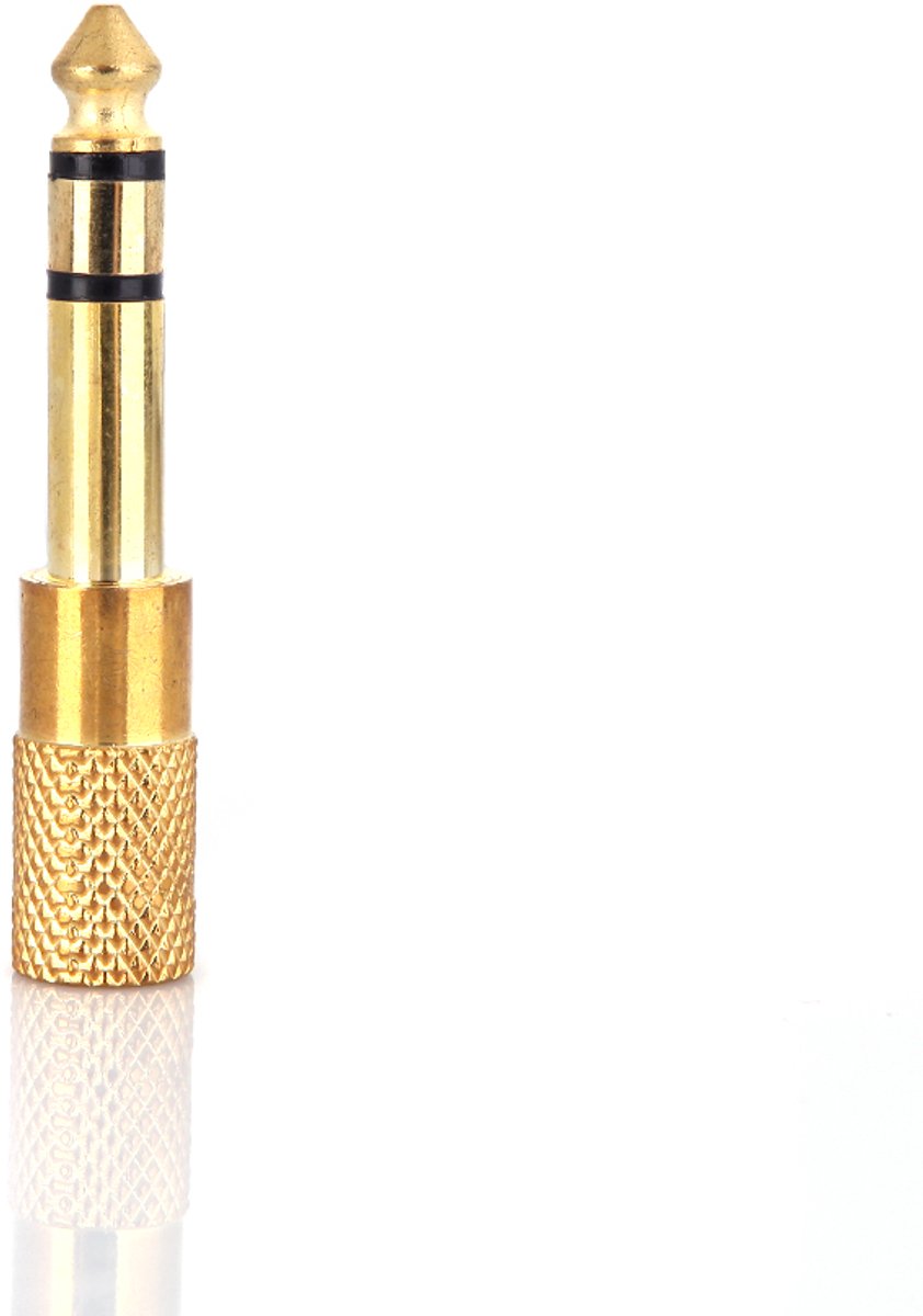 Jack verloopstekker - 6.5mm naar 3.5mm - Audio adapter - Muziek converter - Verguld - Jonyx