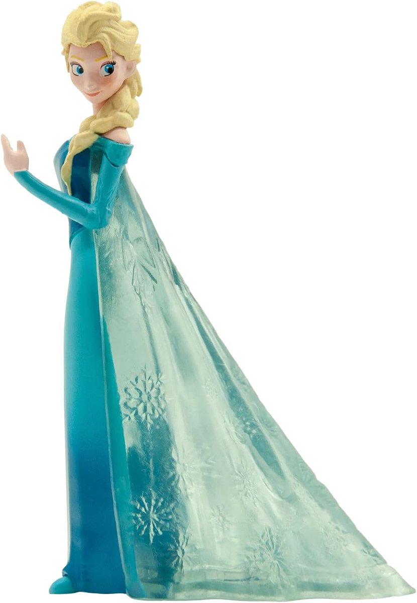Bullyland 12961 – Speelfiguur en verzamelfiguur Elsa uit Frozen – ca. 11 cm – levensecht en detailrijk vormgegeven – ideaal als taartfiguur en klein cadeautje voor kinderen vanaf 3 jaar. — afbeelding 3