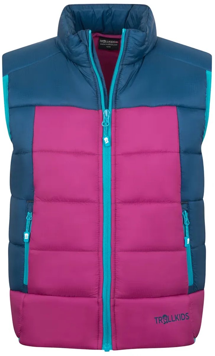 Trollkids Hardanger Vest cm Kinderen Turquoise
