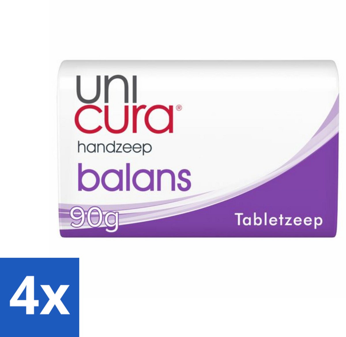 Unicura Tabletzeep Anti Bacterieel Balans 180 gr - Voordeelverpakking - 4 stuks