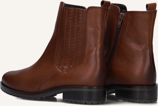 Gabor 022 Enkellaarsjes - Enkelboots met rits - Dames - Camel - Maat 39
