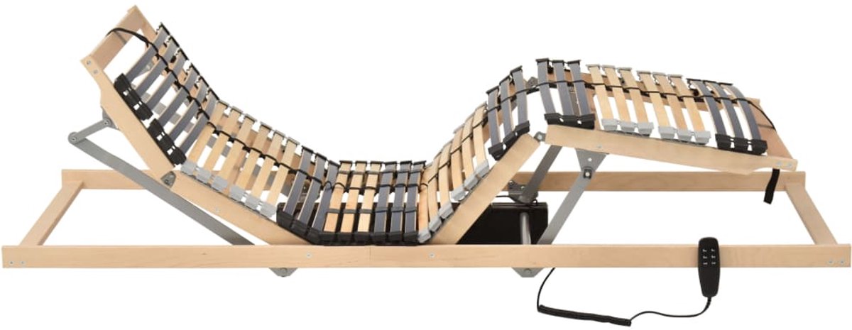 Eenpersoonsbed | Tienerbed | Volwassenenbed Lattenbodem met 42 latten 7 zones elektrisch 100x200 cm