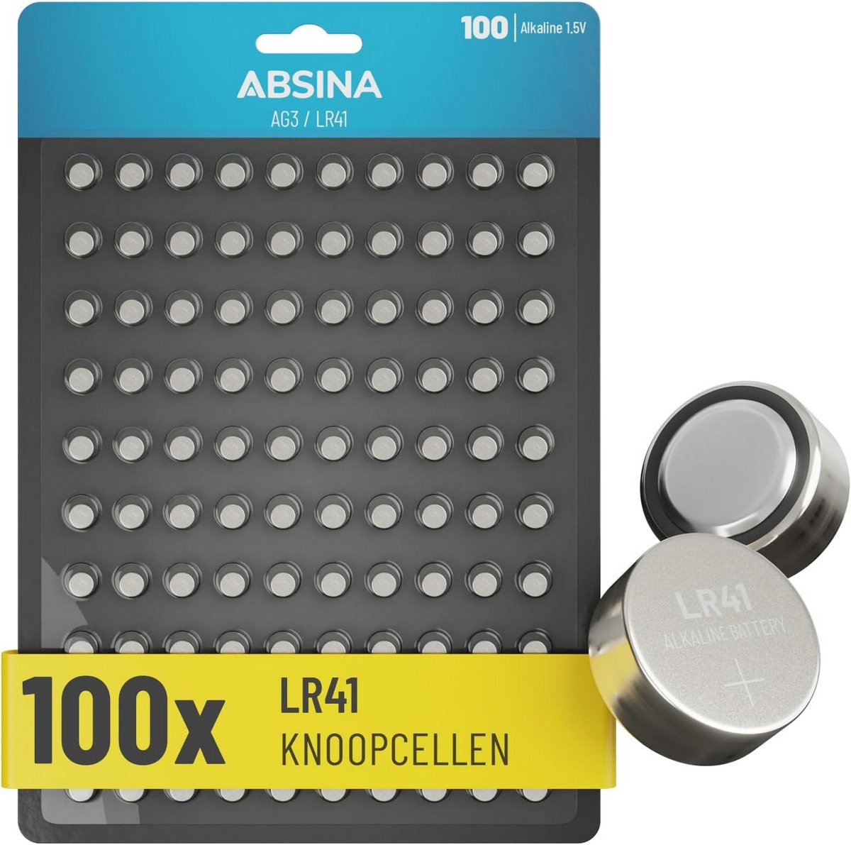 LR41 Knoopcellen - 100 Stuks Alkaline Knoopcelbatterijen