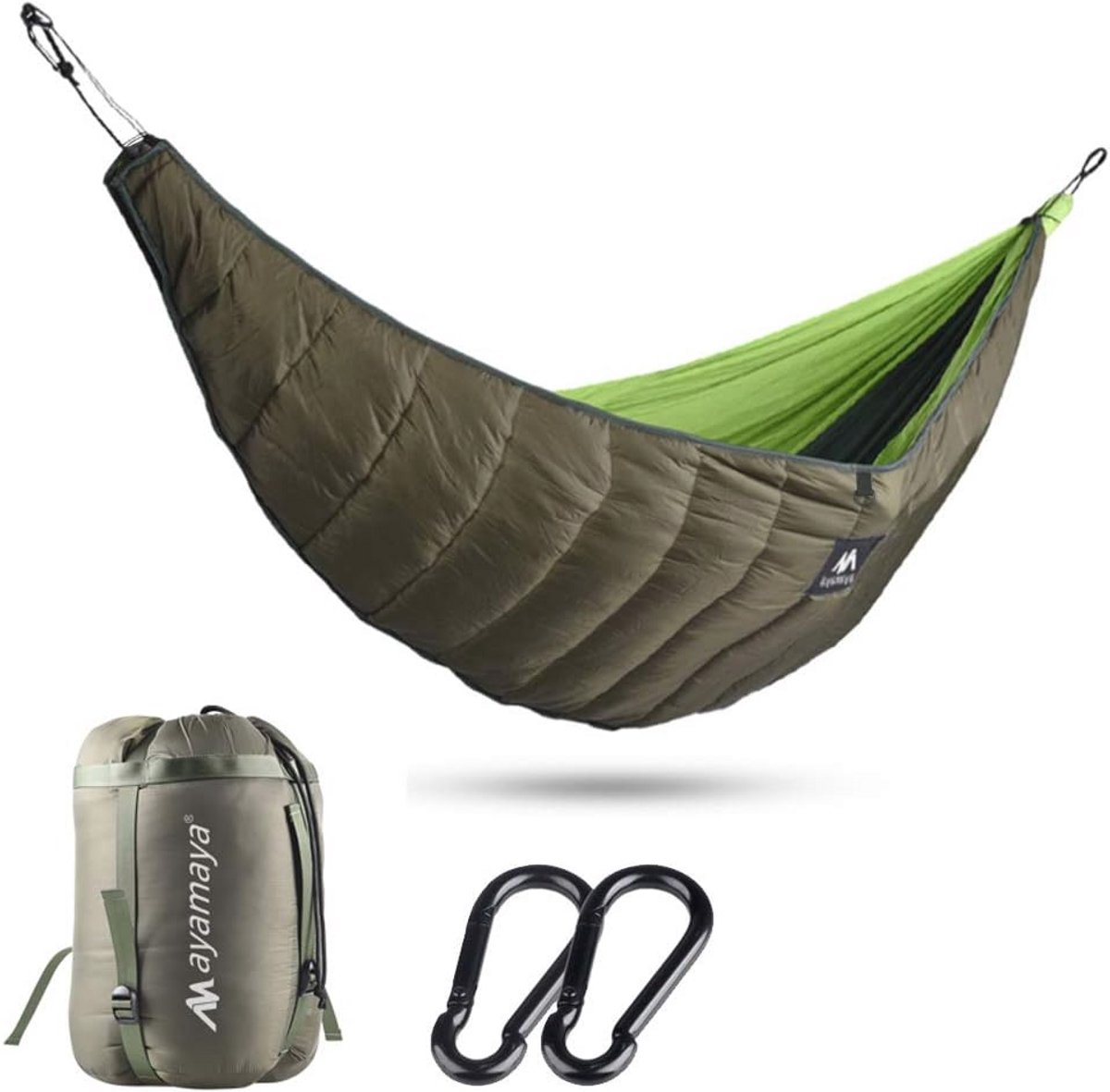 Isolatiedeken voor Hangmat - Ultralichte Katoenen Warmte Isolatie - Voor Outdoor en Kamperen - Temperatuur tot -10 tot 0 Graden - Lichtgewicht Slaapzakhoes