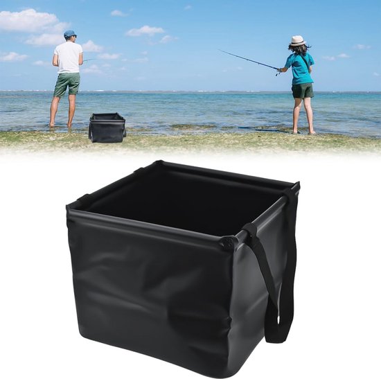 Opvouwbare Campingemmer – 20 Liter – Camouflage – Waterdicht En Stevig – Voor Wassen, Vissen En Water Dragen