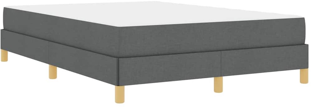 Tweepersoonsbed | Dubbelbed | Volwassenenbed | Boxspring bed Donkergrijs en Bruin 140 x 200 cm