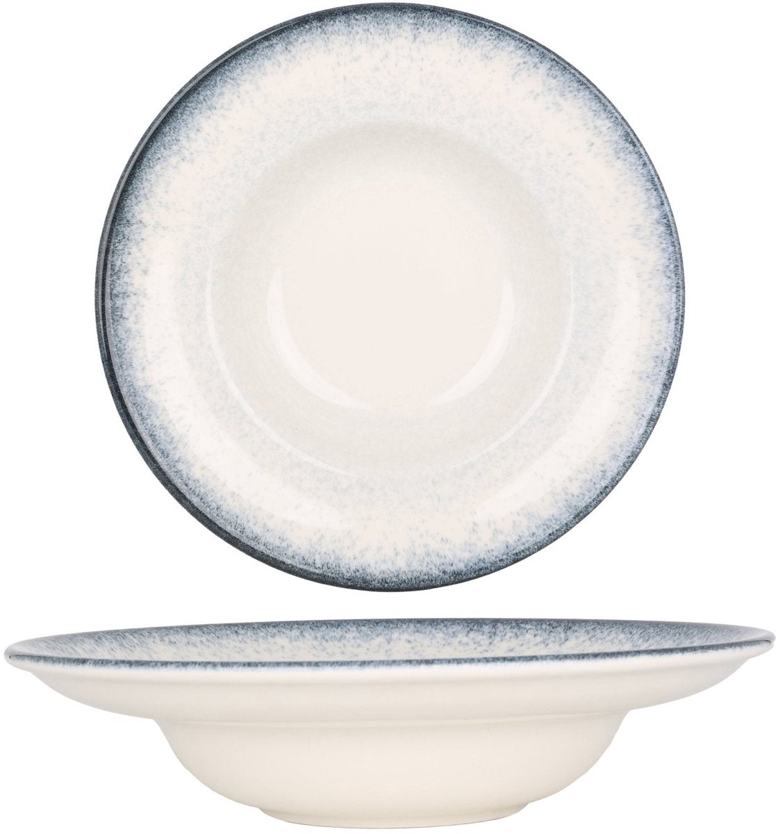 By Bone Pastabord - Occhio - Porselein - 27 cm (500cc) - set van 2