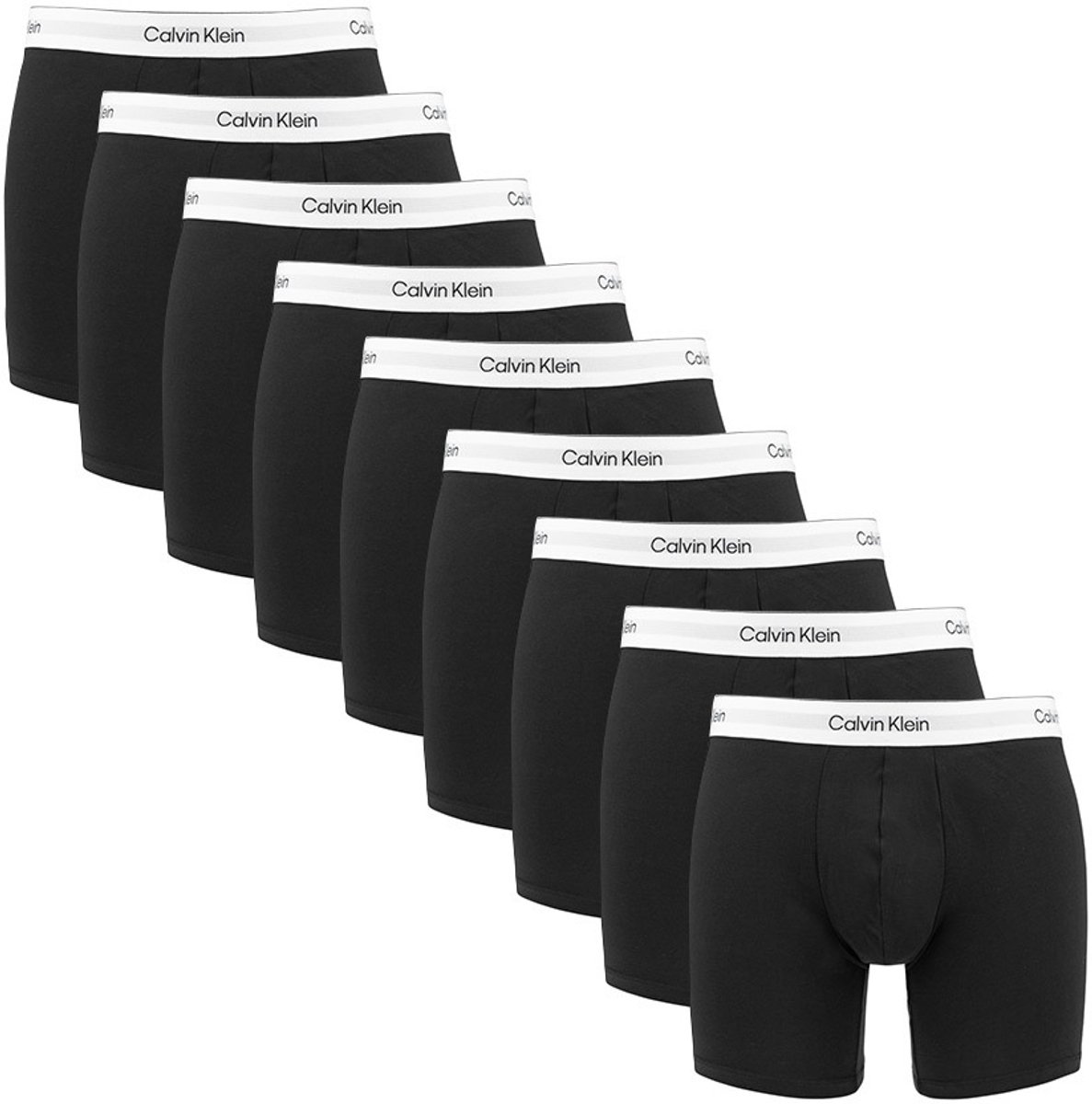 Calvin Klein heren icon 9P long boxers zwart