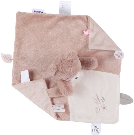 Noukie's - Knuffeldoekje - Tidou - Beer - Beige - 27cm op 27 cm van Noukie's — afbeelding 4