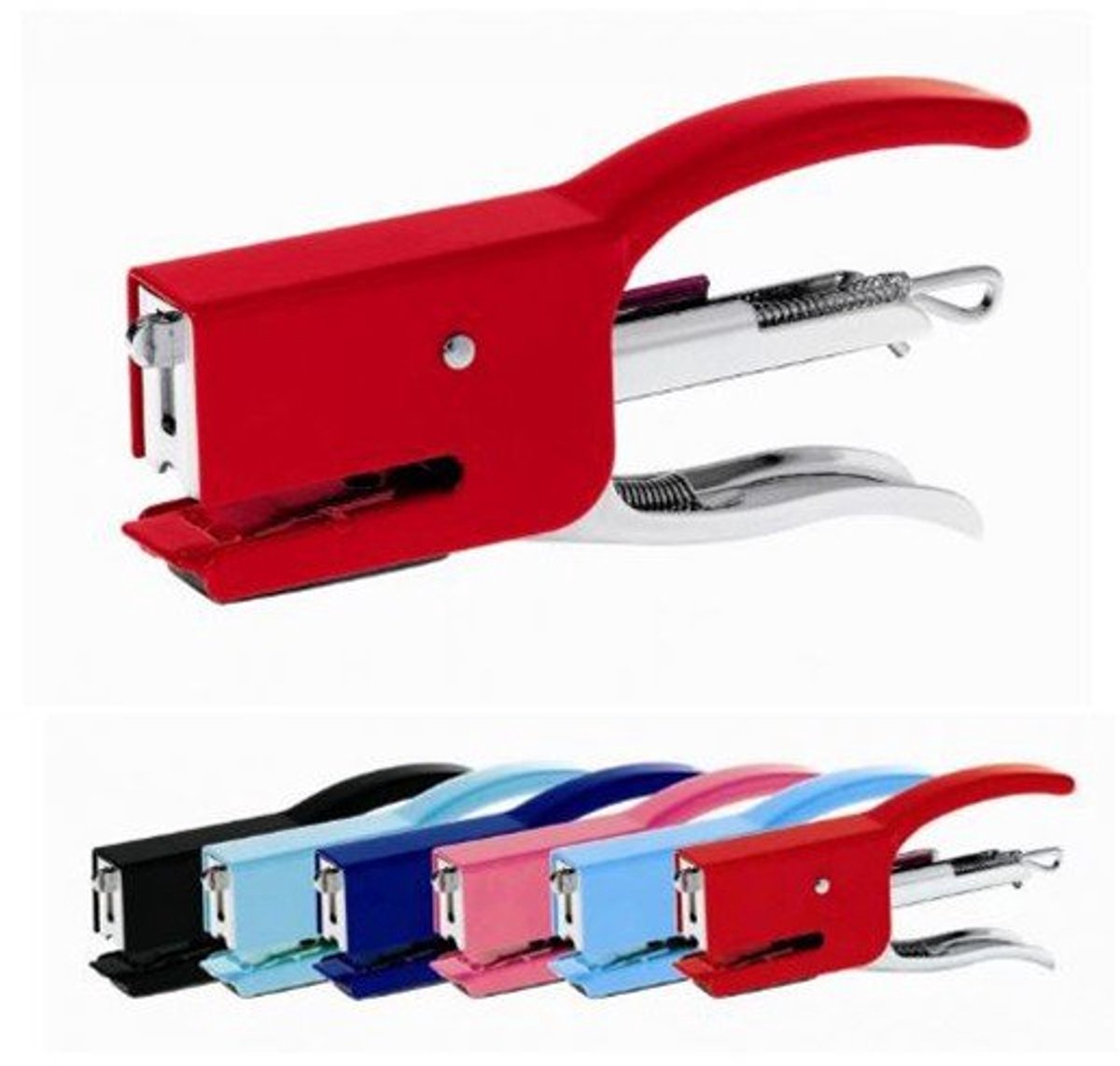 IMPERATORIS® Nietmachin Voor scholen, Kantoren en Thuis - Moeiteloos Nieten - rood