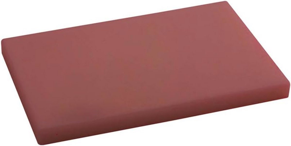 Snijplank van polyethyleen - 29 x 20 x 1,7 cm - Bruin
