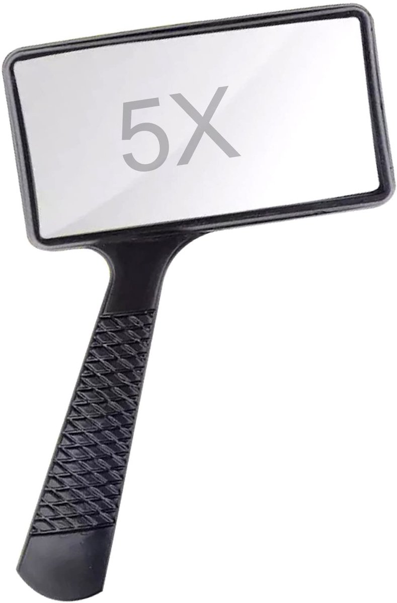 IMPERATORIS® Vergrootglas - Handheld Vergrootglas voor Kinderen & Senioren -Lichtgewicht & Duurzaam – Educatief Speelgoed voor Natuurverkenning - Lezen & Hobby’s - 5x - Zwart