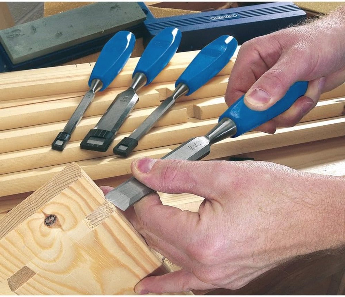 Houten beitelset 4-delig - Professionele kwaliteit voor houtbewerking