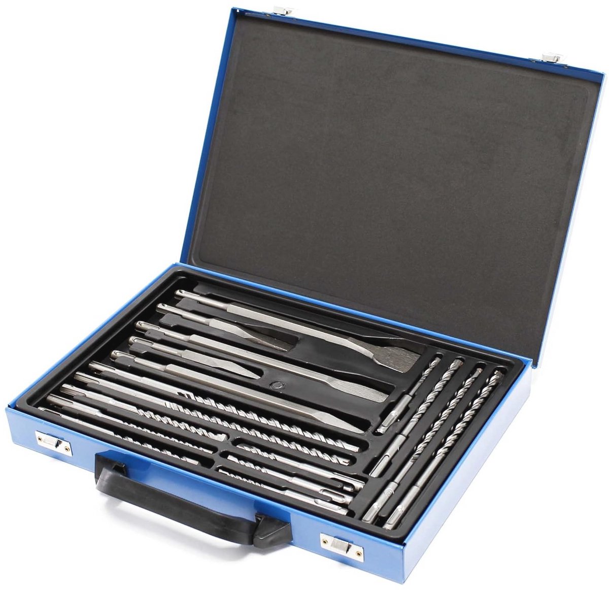 17-delige Boor- en Kasteelset met Metalen Koffer voor Professioneel Gebruik