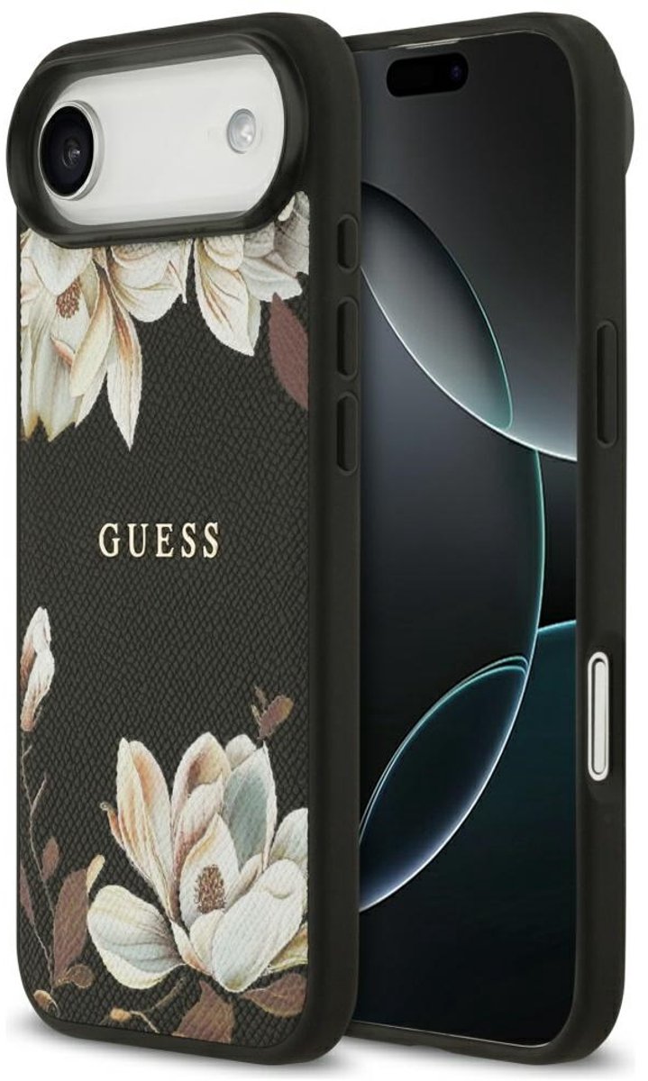 Guess Case Hoesje Voor Magsafe Iphone Air Grained Flowers Classic